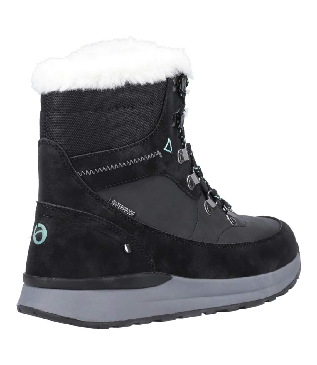 Womens/ladies Sheephouse Hiking Boots Black Cotswold-2