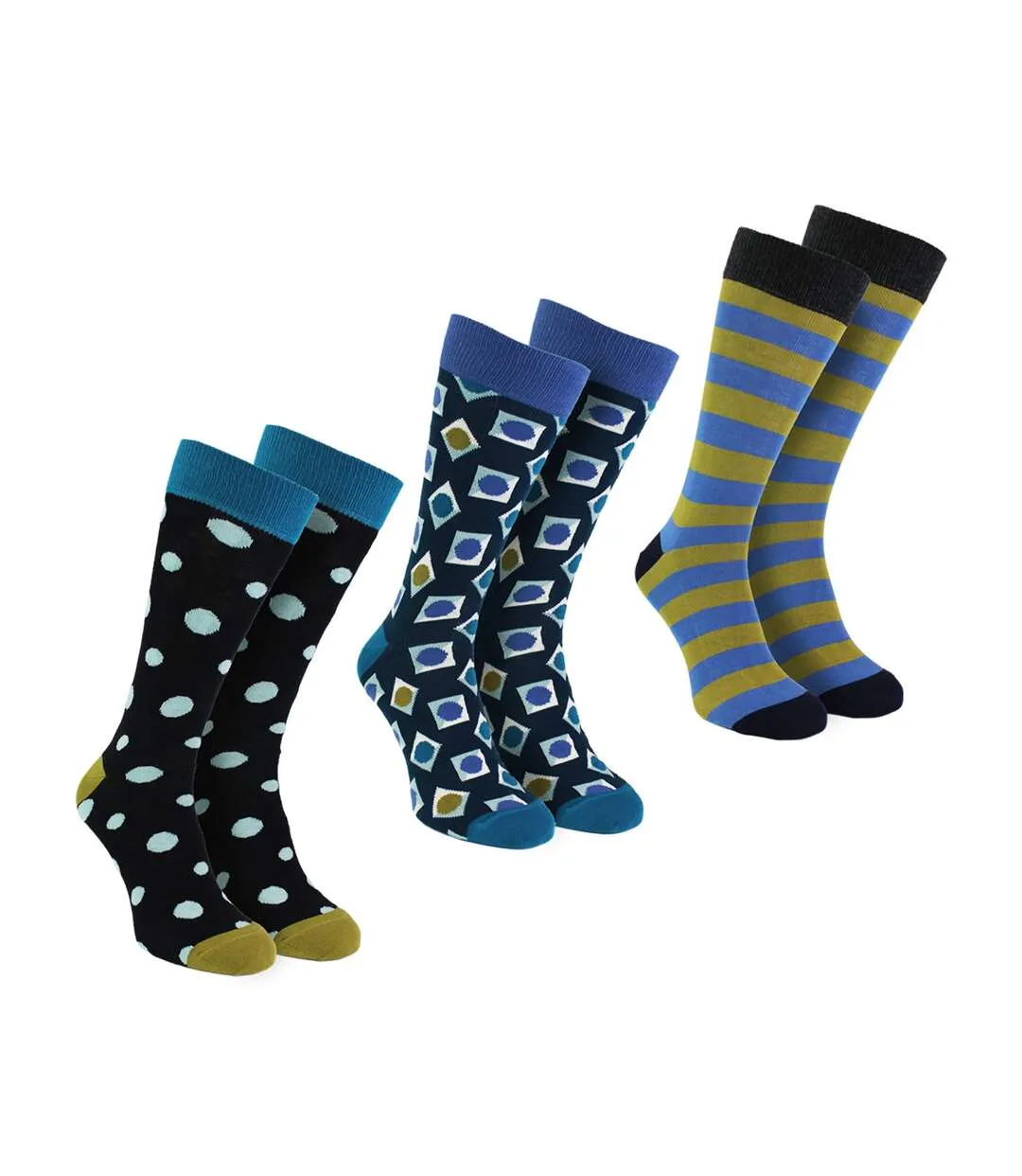 3 Pack Stylish Novelty Gift Box Dress Mens Socks - Gift Set for Every Occasion-1