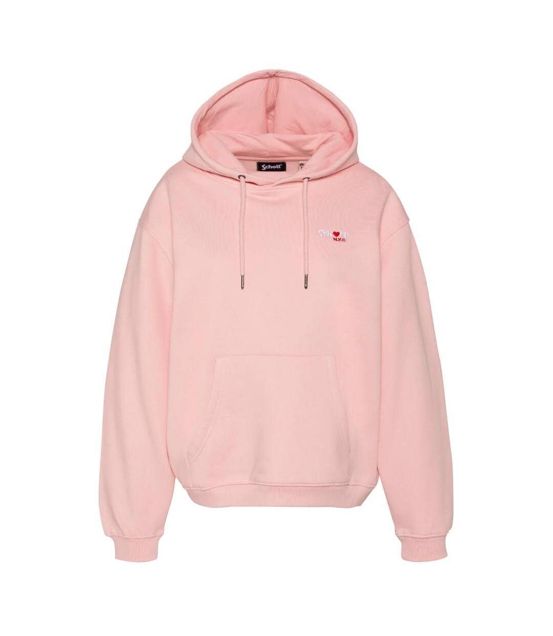 Sweat rose femme schott swhbrodedw-1