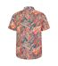 Chemise Manches Courtes Motif/style Feuilles Tropicales Homme Orange Vif Imprimé Mountain Warehouse-2