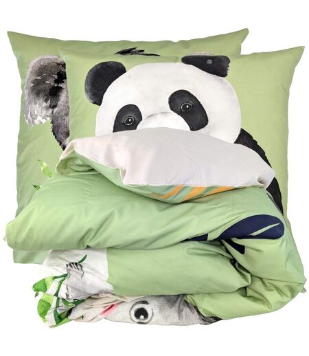 Parure de lit percale de coton PANDA