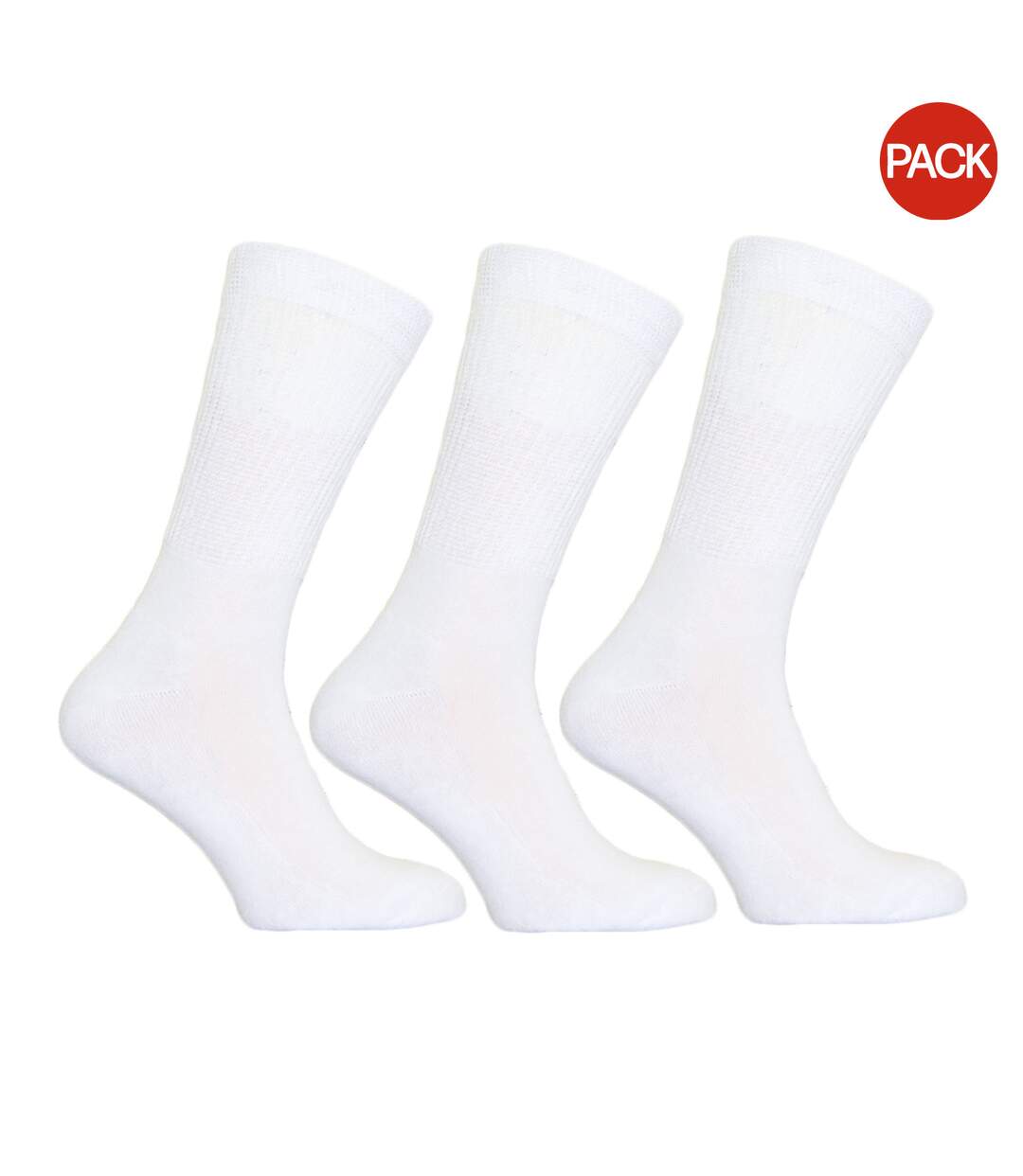 Chaussettes très larges homme blanc Simply Essentials-1