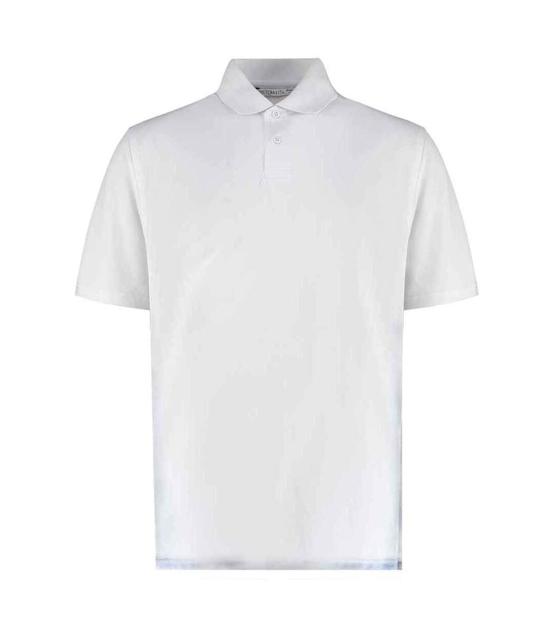 Polo homme blanc Kustom Kit-1