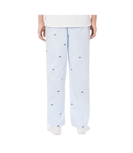 Pantalon de pyjama bleu/blanc homme lacoste striped