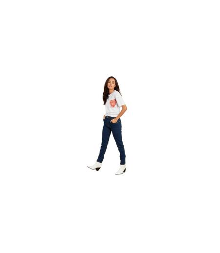 Womens/ladies High Waist Skinny Jeans Blue Wednesday