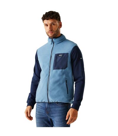Mens Frankie Fleece Gilet Coronet Blue Navy Regatta