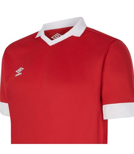 Mens Tempest Jersey Vermillion White Umbro