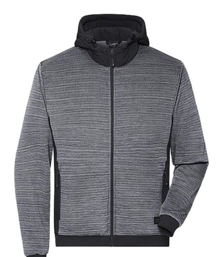 Veste polaire workwear - Homme - JN1844 - gris carbone chiné