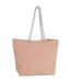 Washed cotton tote bag one size light peach Kimood-1