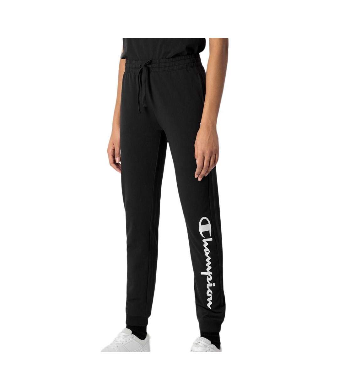 Jogging Noir Femme Champion Rib - M