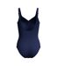 Maillot De Bain 1 Pièce À Bretelles Ajustables Motif/style Uni Aquanite Femme Bleu Marine Speedo-3