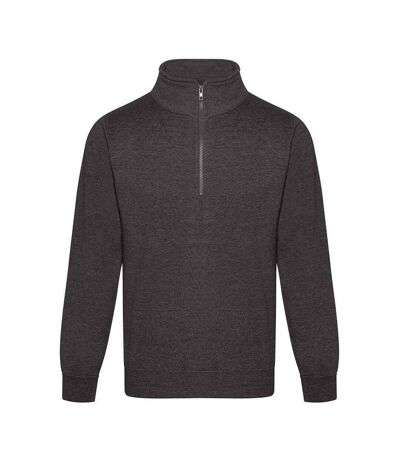 PRO RTX Mens Quarter Zip Sweatshirt (Charcoal) - UTPC5374
