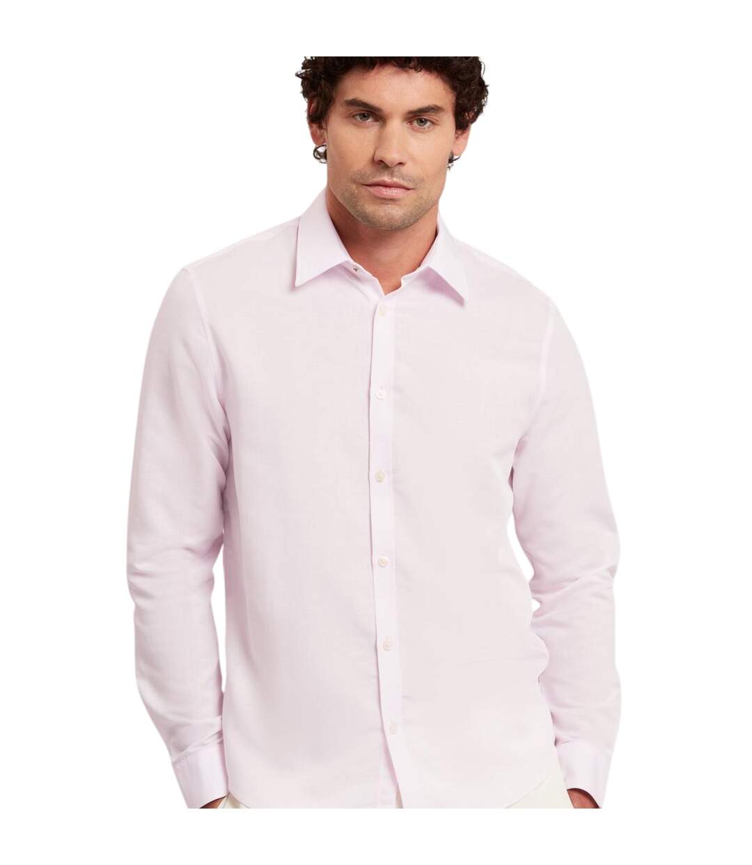 Chemise Manches Longues Homme Rose Clair Ted Baker-4