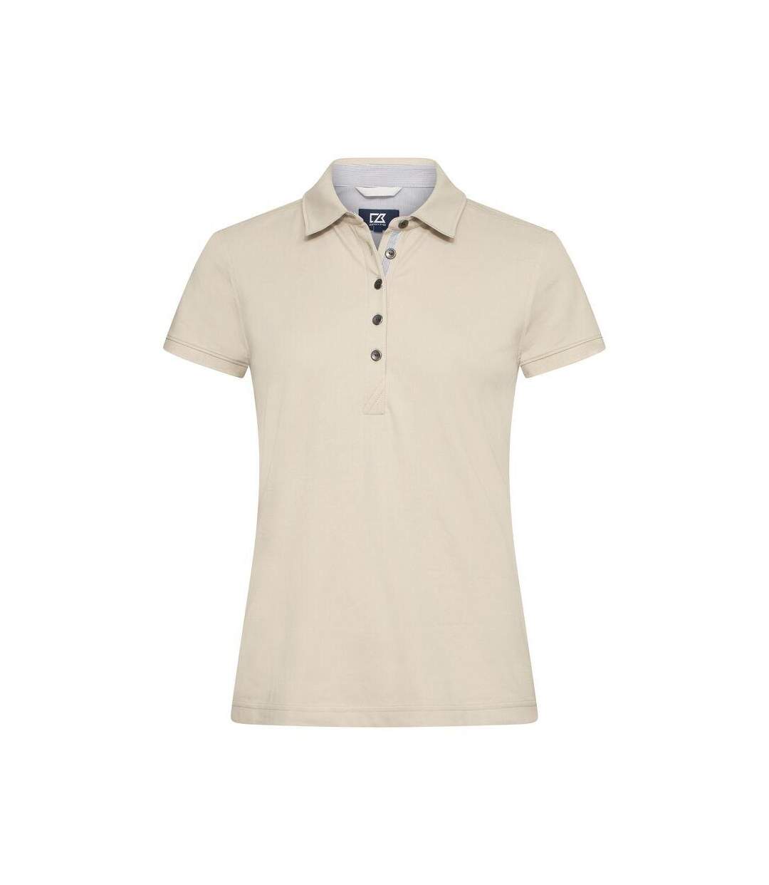 Womens/ladies Advantage Premium Polo Shirt Beige Cutter & Buck-1