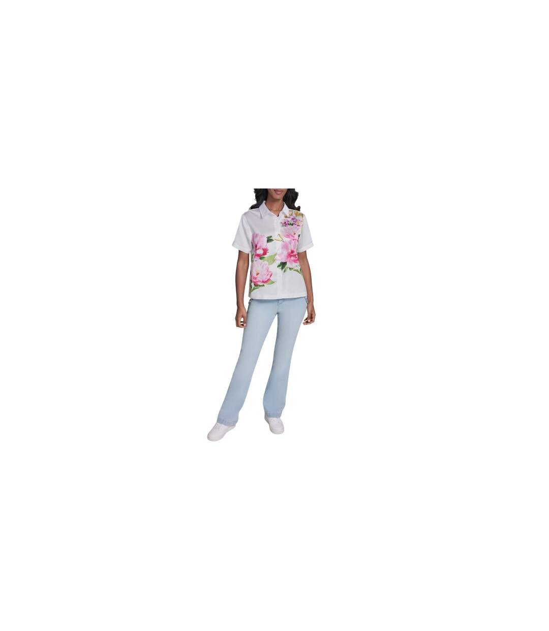 Chemise Motif/style À Motifs Femme Blanc Karl Lagerfeld-1