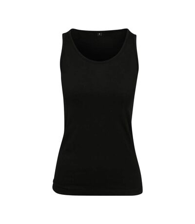 Womens/ladies Merch Tank Top Black Build Your Brand