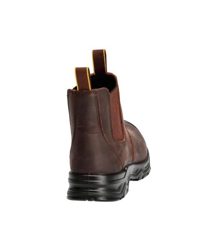 Bottes De Sécurité En Cuir Mens Footwear Originals Marron Foncé Noir Mascot