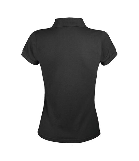 SOLs Womens/Ladies Prime Pique Polo Shirt (Dark Gray)