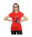 Disney Womens/Ladies Mulan Movie Sword Jump Cotton T-Shirt (Rouge) - UTBI48186-2