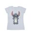 Disney T-shirt en coton à gros motifs Lilo And Stitch Femme/Femme (Blanc) - UTBI25424-1