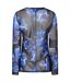 Womens/ladies Floral Sheer T-shirt Blue Ted Baker-3