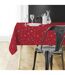 Nappe Imprimé Astrelia 140x240cm Rouge & Argent-3