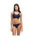 Womens/ladies Placement Racerback Two-piece Swimsuit Navy Speedo-4