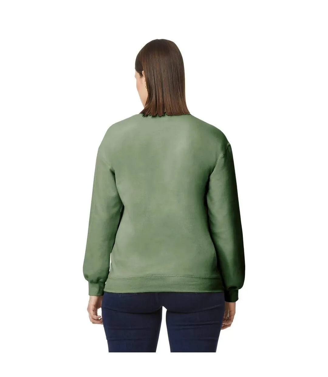 Sweat Softstyle Adulte Vert Kaki Gildan-3