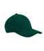 Casquette De Baseball Earthaware Vert Bouteille Beechfield-1