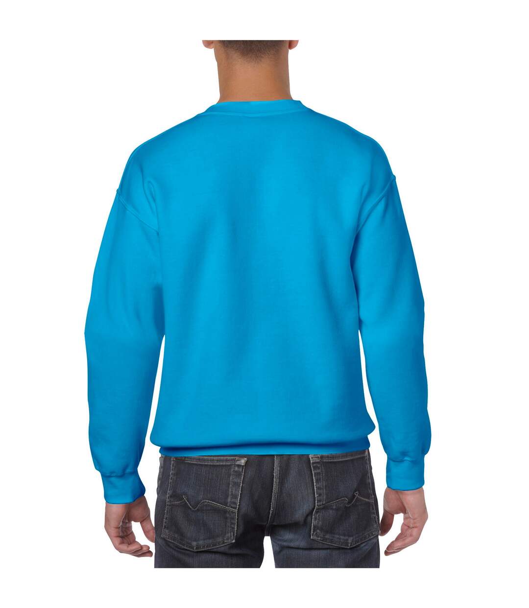Sweat Homme Bleu Saphir Gildan-2