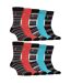 Lot de 10 paires de chaussettes en bambou brillant pour hommes-1