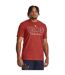 Mens Project Rock Graphic Print T-shirt Red Under Armour-4