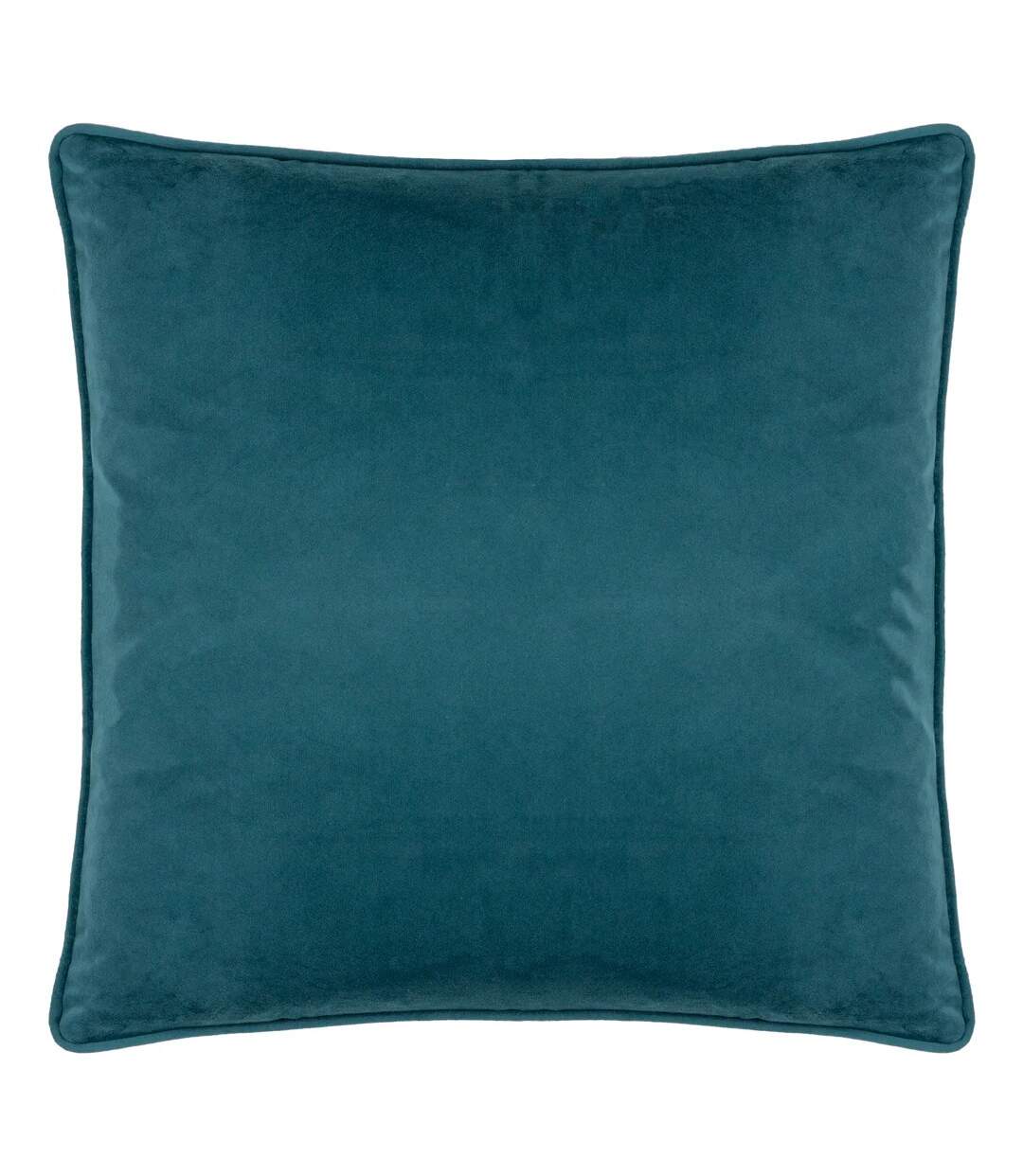 House of bloom piped poppy cushion cover 43cm x 43cm teal Wylder