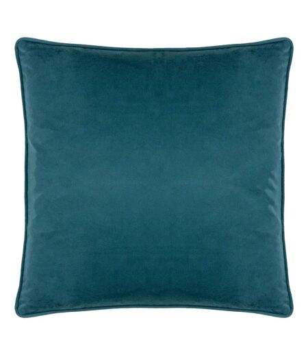 House of bloom piped poppy cushion cover 43cm x 43cm teal Wylder