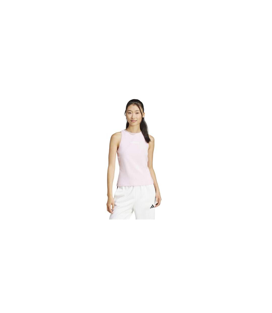 Débardeur Motif/style Linéaire Femme Transparent Rose Adidas-1