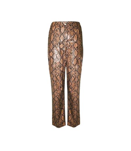 Pantalon Motif/style Imprimé Serpent Femme Marron AmyLynn