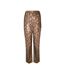 Pantalon Motif/style Imprimé Serpent Femme Marron AmyLynn-2