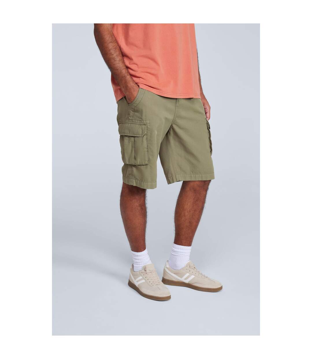 Short Cargo Haze Homme Vert Kaki Animal-1