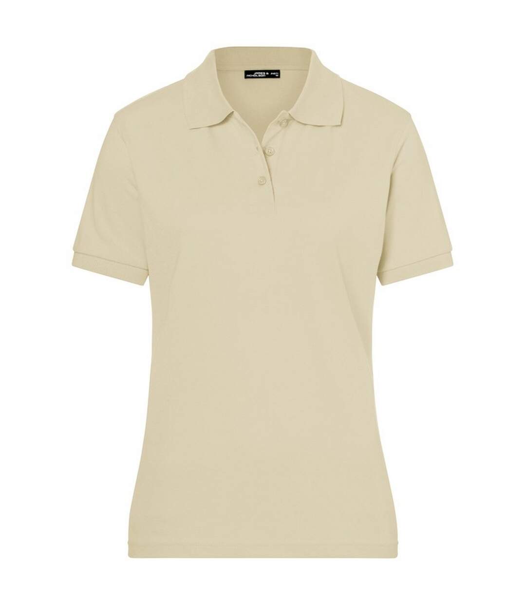 Polo Classic Femme Beige Gris James And Nicholson-1