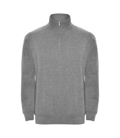 Roly Mens Aneto Quarter Zip Sweatshirt (Grey Marl)