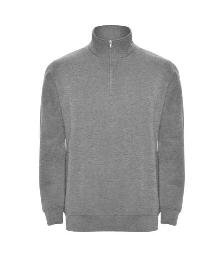 Roly Mens Aneto Quarter Zip Sweatshirt (Grey Marl)
