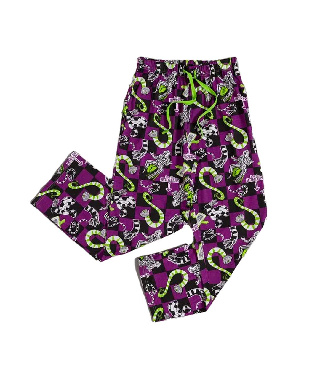 Pantalon De Détente Motif Ver Des Sables Motif/style Imprimé Intégral Adulte Violet Beetlejuice-2