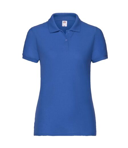 Polo Femme Bleu Roi Fruit Of The Loom
