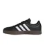 Womens/ladies 3 Stripes Synthetic Trainers Black White Gum Adidas-3