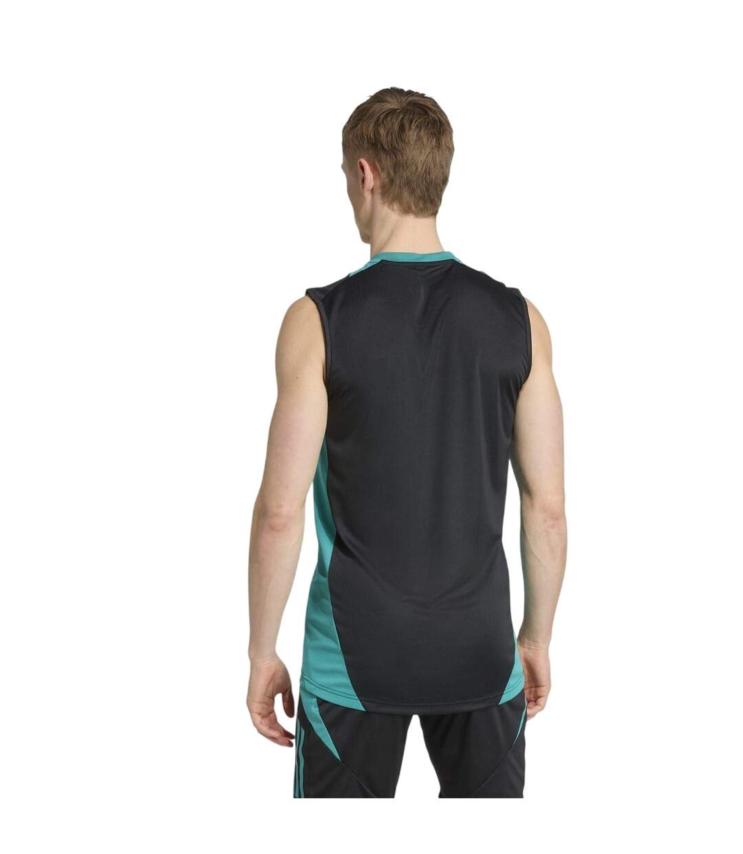 Mens All Blacks Vest Top Black Teal Adidas-3