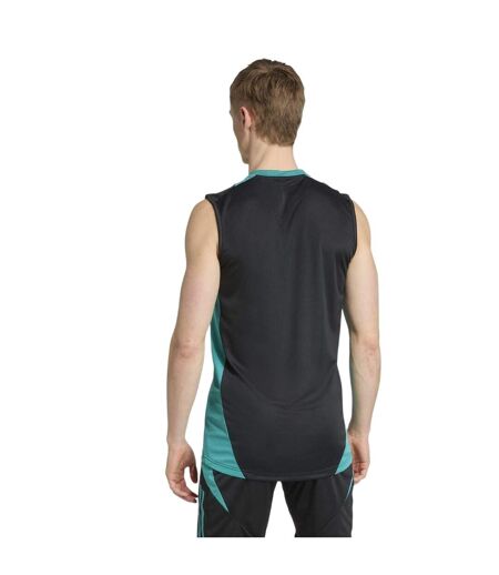 Mens All Blacks Vest Top Black Teal Adidas