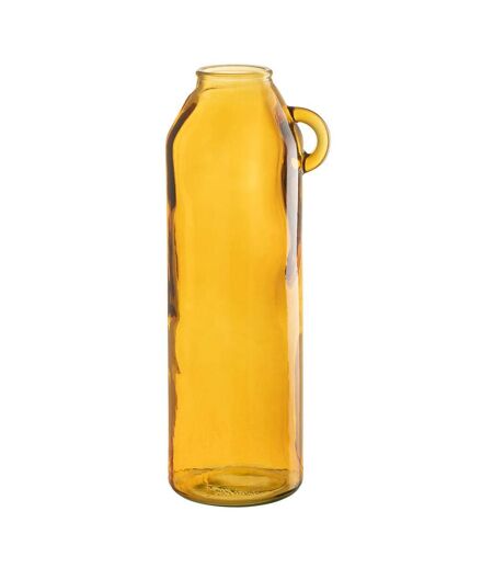 Vase Anse en Verre Bouteille 45cm Ocre