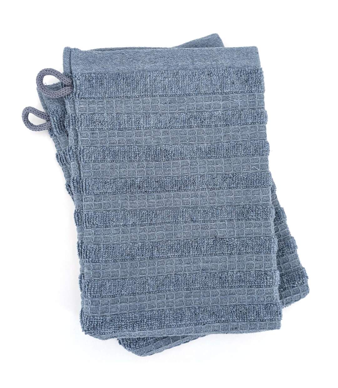 Gant de toilette collection DENIM A rayures-1