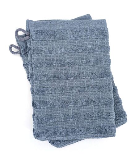 Gant de toilette collection DENIM A rayures