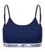 Womens/ladies Berry Zebra Print Bralette Blue Navy Reebok-1